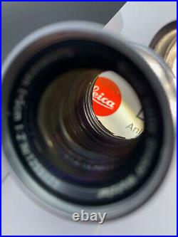 1955 Leitz/Leica Screwmount Collapsible Summicron 50 f/2 + caps + UV v. Clean