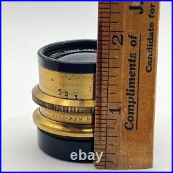 Antique 1894 Camera Lens Goerz Dagor f 6.8 Series III No. 2 Focus 7, Leitz Box