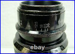 (CLA'd) 1931 E. Leitz Elmar Non-Standard #842 4.5/13.5cm M39 SM LSM f=135mm lens