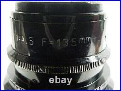 (CLA'd) E. Leitz Elmar 1931 Non-Standard #842 4.5/13.5cm SM M39 LSM f=135mm lens