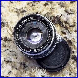 Canon 35mm f2.8 LTM, M39, Leitz Leica Screw Mount Lens