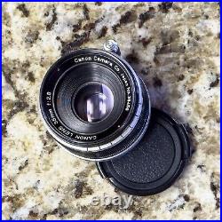 Canon 35mm f2.8 LTM, M39, Leitz Leica Screw Mount Lens