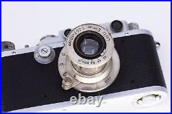EARLY NICKEL LEICA LEITZ ELMAR 50mm f3.5 50/3.5 7 O'CLOCK LTM M39 no serial