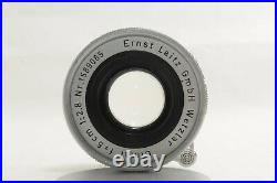 EXC+5 Leica Ernst Leitz GmbH Wetzlar Elmar 50mm 5cm f/2.8 Lens M JAPAN #1735