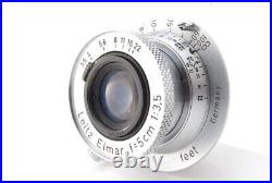 EXC+5 Leica Leitz Elmar 50mm F/3.5 Lens For L39 Screw Rangefinder Camera Japan