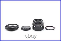 EXC+5 withHood, Filter? Minolta M Rokkor 40mm f/2 For Leitz CL CLE from JAPAN E96