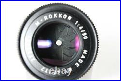 EXC+++++Leitz Minolta M-Rokkor 90mm F/4 Leica M Mount Lens From JAPAN