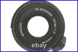 EXC+++++Minolta M-Rokkor 40mm F/2 For Leitz Leica CL CLE Lens From JAPAN