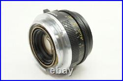 EXCELLENT LEICA SUMMICRON 35mm F2 LEITZ CANADA MF Lens for M Mount #211027q