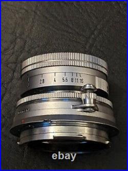 Ernst Leitz GmbH Wetzlar Summicron f=5cm 12 Nr 1586744 35mm Camera Lens in Case