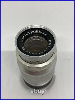 Ernst Leitz Wetzlar Elmar 14 9cm Leica Lens 90mm