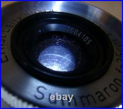 Ernst Leitz Wetzlar Leica Summaron f=3.5cm 13.5 LTM 39 Lens withCaps
