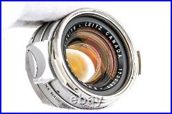 Ex+ Leica Leitz Canada Summilux 35mm f/1.4 Steel Rim Silver No. 173xxxx withCaps