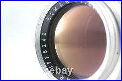 Exc+4 front Rear cap Leica Elmar 135mm F/4 Leitz Wetzlar M MF Lens From Japan