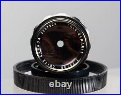 Exc++ Leitz Leica Canada 90mm F2.8 Tele-Elmarit M Fat Ver 1 Black Tele Lens