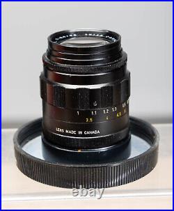 Exc++ Leitz Leica Canada 90mm F2.8 Tele-Elmarit M Fat Ver 1 Black Tele Lens