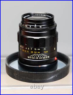 Exc++ Leitz Leica Canada 90mm F2.8 Tele-Elmarit M Fat Ver 1 Black Tele Lens