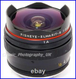 LEICA Fisheye-Elmarit-R 16mm F2.8 Lens by LEITZ Wetzlar 3-CAM for all R Models