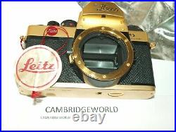 LEICA LEITZ GOLD ANNIVERSARY R3 CAMERA with 50mm F1.4 GOLD SUMMILUX R LENS