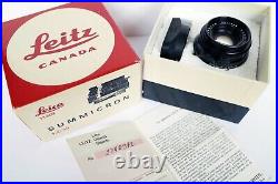 LEICA LEITZ SUMMICRON-M 12/35mm 11309 LATE 6-ELEMENTS VERSION III CANADA BOXED