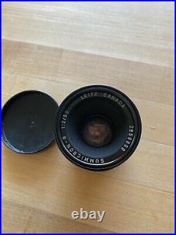 LEICA LEITZ Summicron R 50mm f/2 MF R M Lens W Fotodiox Canon EF Adaptor