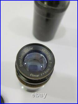 LEICA / Leitz Wetzlar ELMAR f= 9cm 14 90mm Camera Lens No. 636091