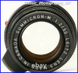 LEICA Summicron-M 12/50mm SHARP Prime Lens Made by LEITZ Canada in 1978