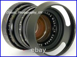 LEICA Summicron-M 12/50mm SHARP Prime Lens Made by LEITZ Canada in 1978