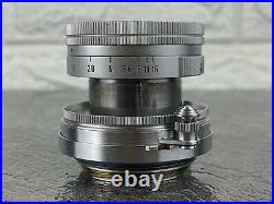 LEICA Summicron f=5cm 12 SUMMICRON 2/50mm Prime Lens Made by E. LEITZ in 1954