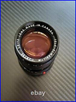 LEICA Tele Elmarit-M 90mm f/2.8 Lens E39 Black Leitz Thin #11800