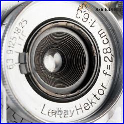 LEITZ Leica Hektor L39 28mm/F6.3 Lens Yr. 1935 LTM Germany #234