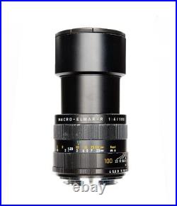 LEITZ Leica Macro-Elmar-R 100mm/F4.0 Lens Wetzlar Germany