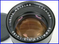 LEITZ Leica SUMMILUX-R 1,4/80 mm Nr. 3203763 11,4/80 80mm + Leitz case Köch