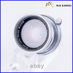 LEITZ Leica Summicron-M 50mm/F2.0 E39 Ver. I Silver Lens Yr. 1955 Germany #10101