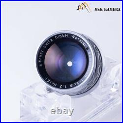 LEITZ Leica Summicron M 50mm/F2.0 Rigid V2 Ver. II Lens Yr. 1957 Germany #202