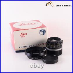 LEITZ Leica Summilux M 35mm/F1.4 Pre-Asph Black Lens Yr. 1985 Canada #867