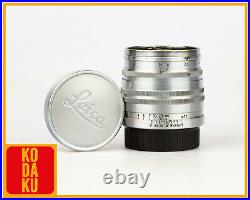 LEITZ Leica Xenon 50mm F/1.5 Silver L39 MF Lens TESTED / READ