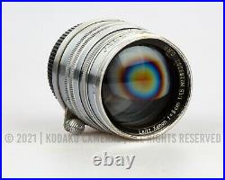 LEITZ Leica Xenon 50mm F/1.5 Silver L39 MF Lens TESTED / READ