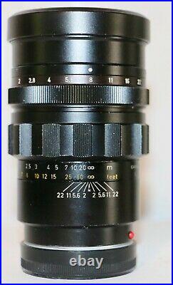 Leica 11123 Black Leitz 90mm f/2 Summicron M v1 Canada 1972