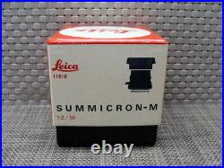 Leica 11819 Leica Summicron-M 2/50mm schwarz 1a Sammlerstück/ boxed OVP