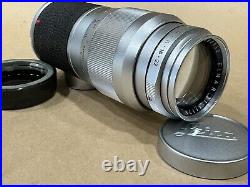 Leica 135mm F/4 Leitz Elmar Vintage M-Mount Lens very Clean Withcaps
