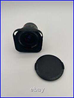 Leica 21mm f/2.8 Elmarit M Wide MF Lens (Leitz 1983) w Leica Hood & Cap