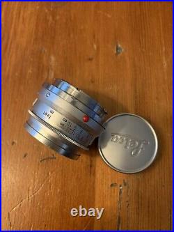 Leica 35mm F2.8 Summaron-M Chrome / Silver Leitz Lens CLAd