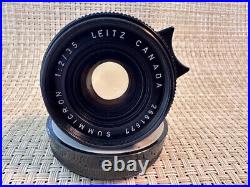 Leica 35mm f/2 summicron 11309 with leitz uva filter excellent