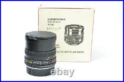 Leica 35mm f2 Leitz Summicron-R Lens 35/2 Germany S/N 3247723
