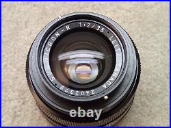 Leica 35mm f2 Summicron-R Wide Angle Lens Leitz Canada Estate Item Needs CLA