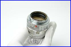 Leica 50mm f1.4 Leitz Summilux-M Lens 50/1.4 E43 Silver Chrome S/N 1758512