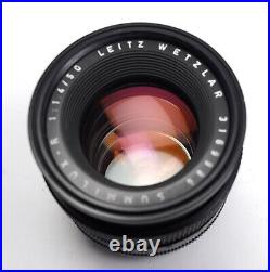 Leica 50mm f1.4 Leitz Wetzlar Summilux-R E55 Lens 50/1.4 3-cam MINT Glass with Box