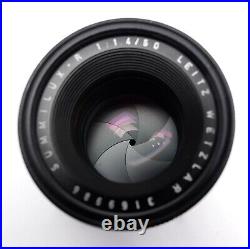 Leica 50mm f1.4 Leitz Wetzlar Summilux-R E55 Lens 50/1.4 3-cam MINT Glass with Box