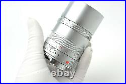 Leica 90mm f2.8 Leitz Wetzlar Elmarit-M Lens 90/2.8 E46 Silver S/N 3805909